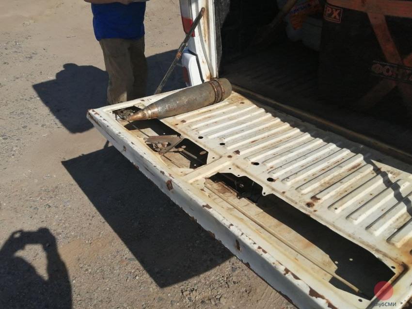 В северодвинской реке Заборихе нашли учебный артиллерийский снаряд